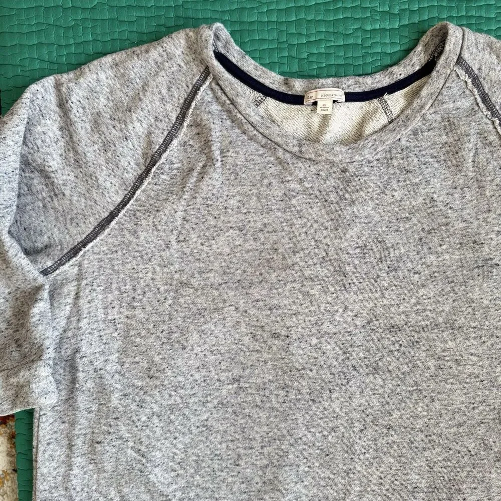 Vintage Y2K Gap Women's XL Gray Sweater Sweatshirt Dress Coastal Preppy Casual - Picture 7 of 14